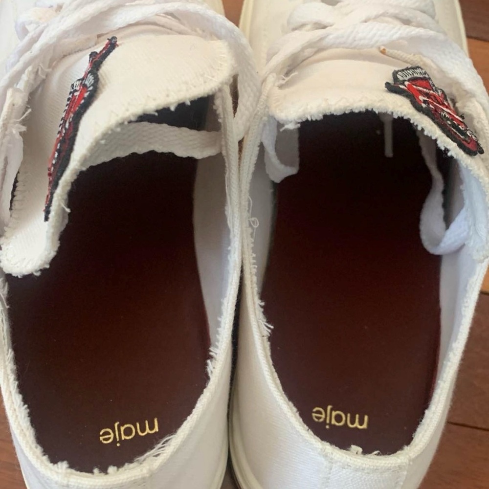 MAJE white "LOVE ME" sneakers 9.5 - Picture 8 of 11
